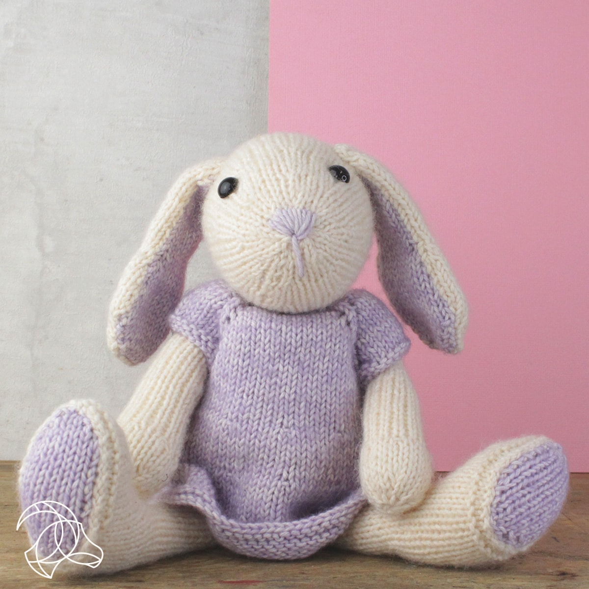 Chloe Rabbit Knitting Kit by Hardicraft - ttyarncraft.co.uk
