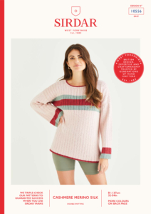 Ribbed Sweater in Sirdar Cashmere Merino Silk DK (10556)