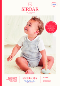 Ribbed Romper in Snuggly Baby Bamboo DK (5473)