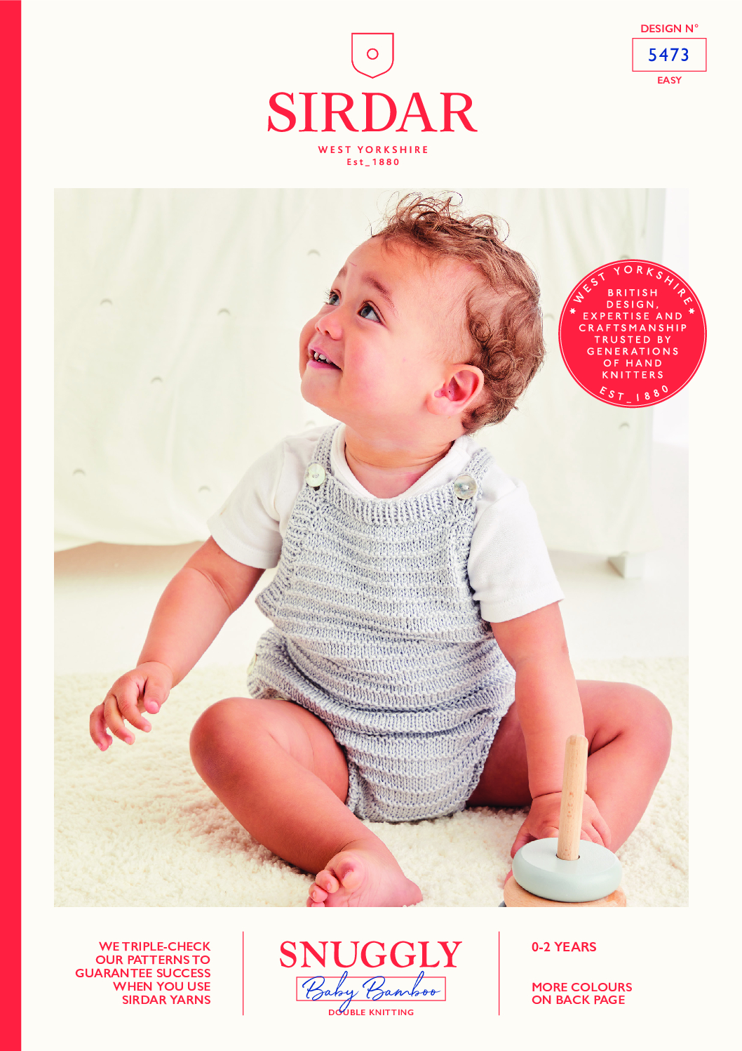 Ribbed Romper in Snuggly Baby Bamboo DK (5473)