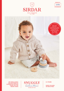 Hooded Baby Jacket in Snuggly Cashmere Merino DK (5478)