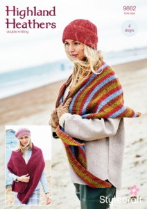 Stylecraft Shawls & Hats in Highland Heathers DK 9862