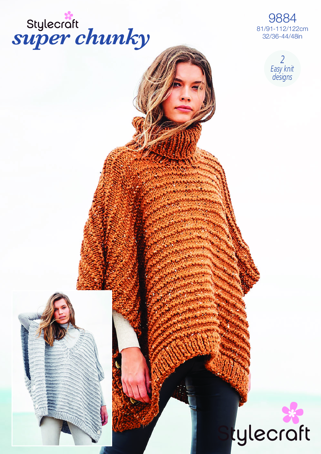 Stylecraft Ponchos in Special XL/Special XL Tweed 9884