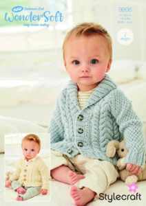 Stylecraft Cardigans in Wondersoft DK 9906