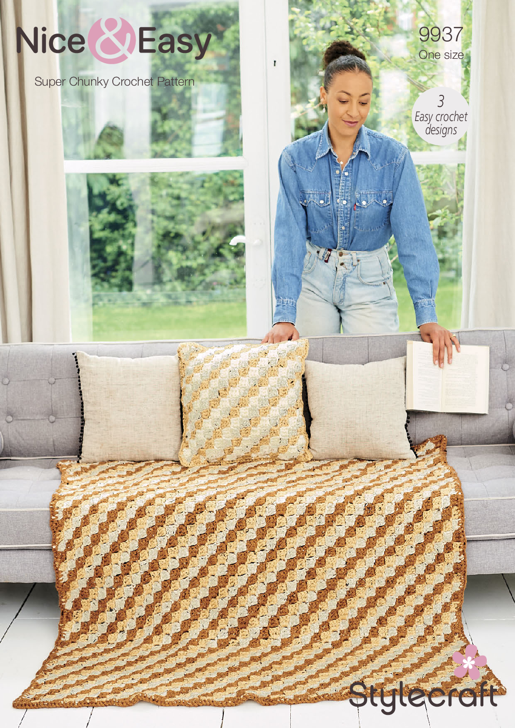 Stylecraft Cushion & Blankets in Special XL/Special XL Tweed 9937