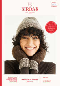 Contrast Hat & Mitts in Sirdar Haworth Tweed DK 10297