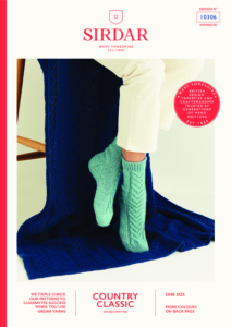 Cable Panel Blanket & Socks in Sirdar Country Classic DK 10306