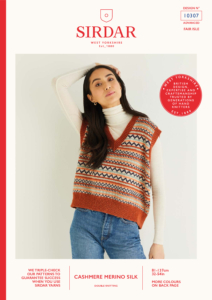 Fair Isle Vest in Sirdar Cashmere Merino Silk DK (10307)