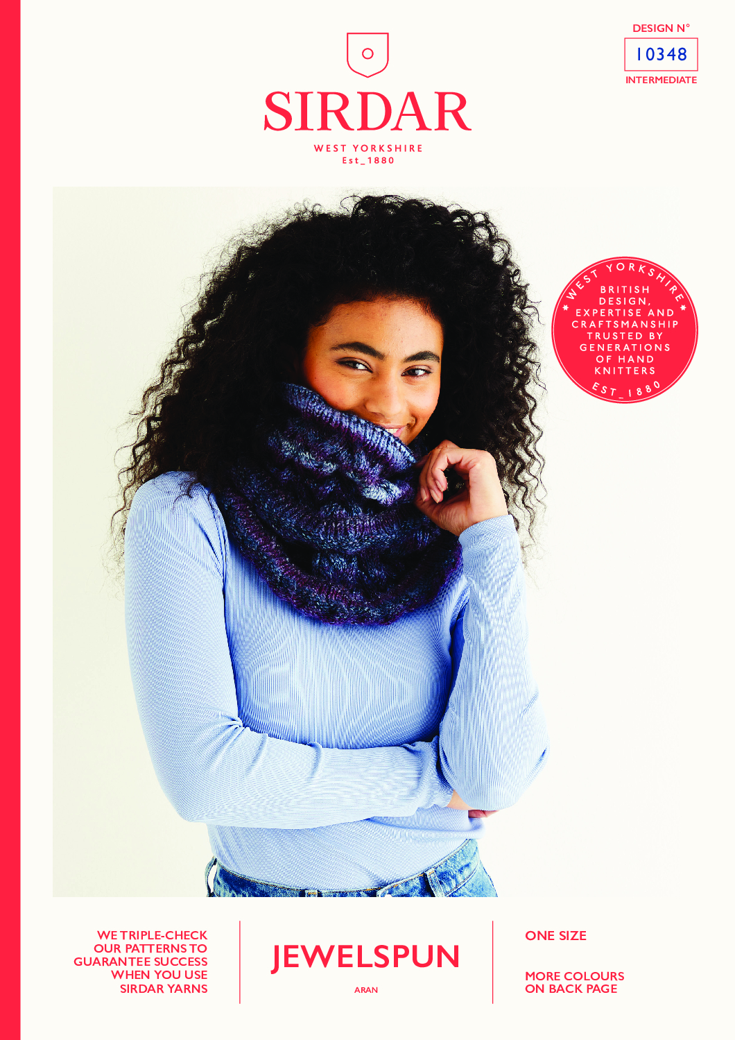 Cable Cowl in Sirdar Jewelspun Aran 10348