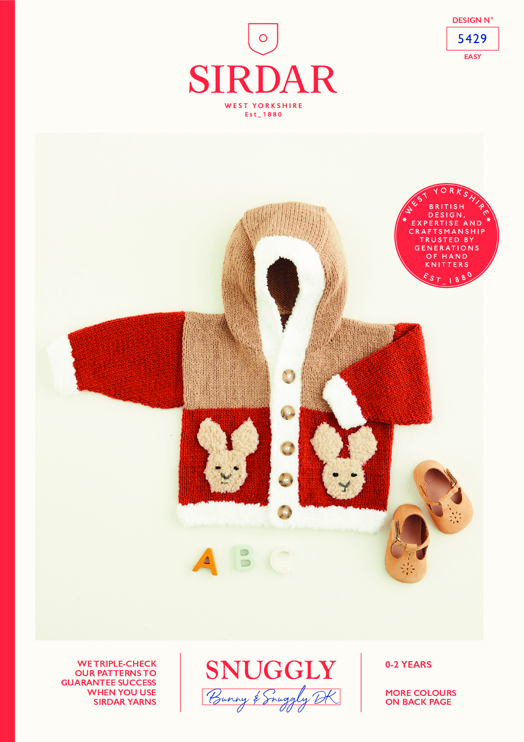 Bunny Hooded Jacket in Sirdar Snuggly DK (5429)