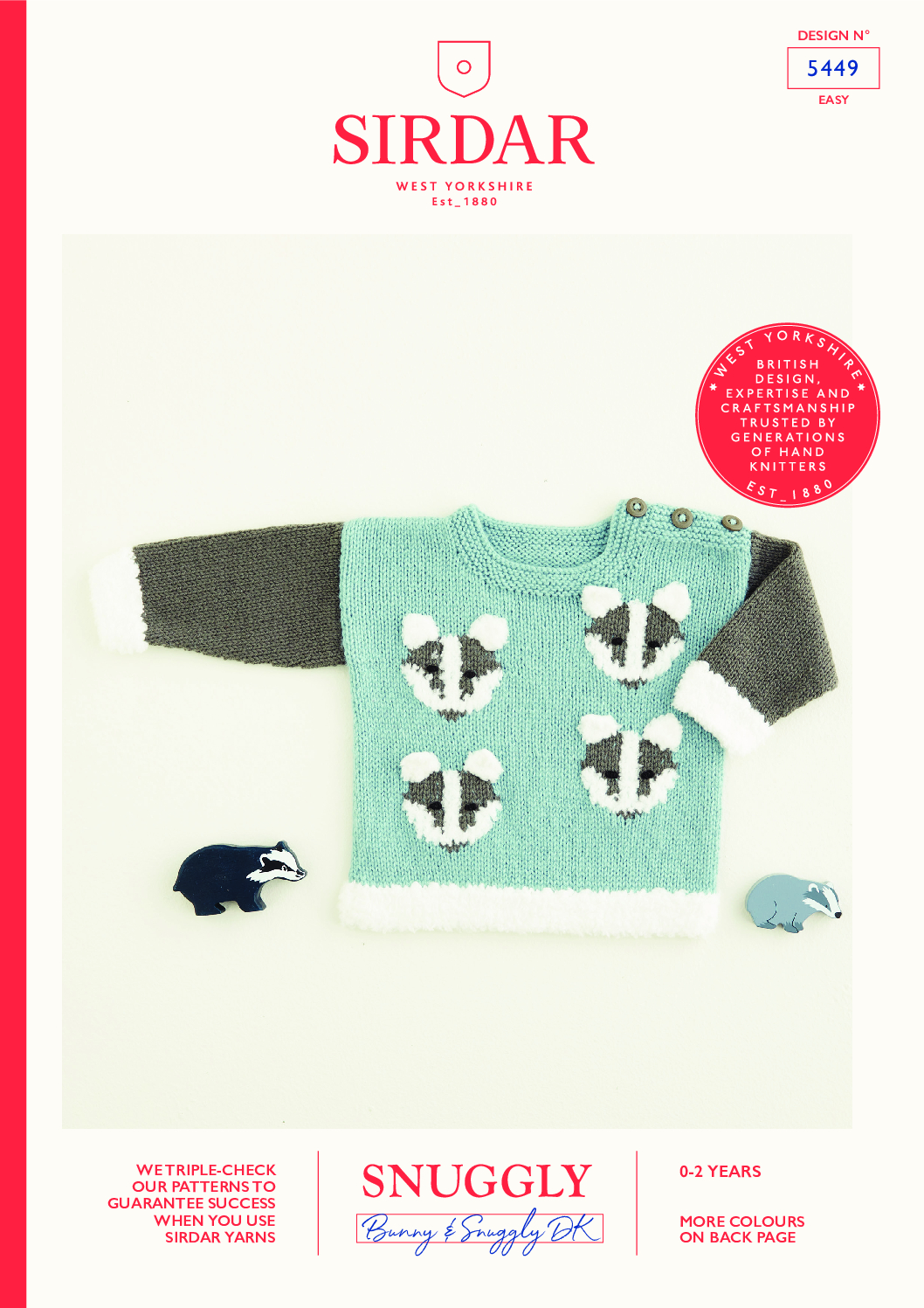 Baby Badger Sweater in Sirdar Snuggly DK (5449)