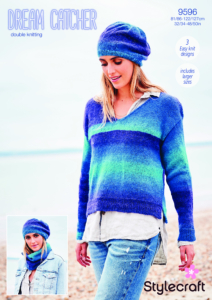 Stylecraft Sweater, Beret & Snood in Dream Catcher DK 9596