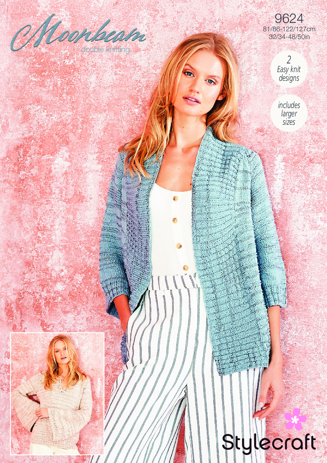 Stylecraft Cardigan & Jumpers in Moonbeam DK 9624