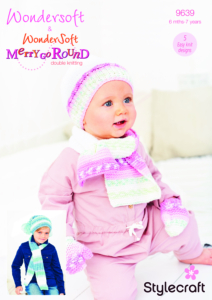 Stylecraft Scarf, Hat & Mittens in Wondersoft DK 9639