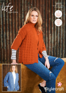 Stylecraft Jacket & Waistcoat in Life DK 9655