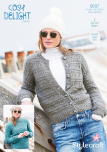 Stylecraft Sweater & Cardigan in Cosy Delight Chunky 9687