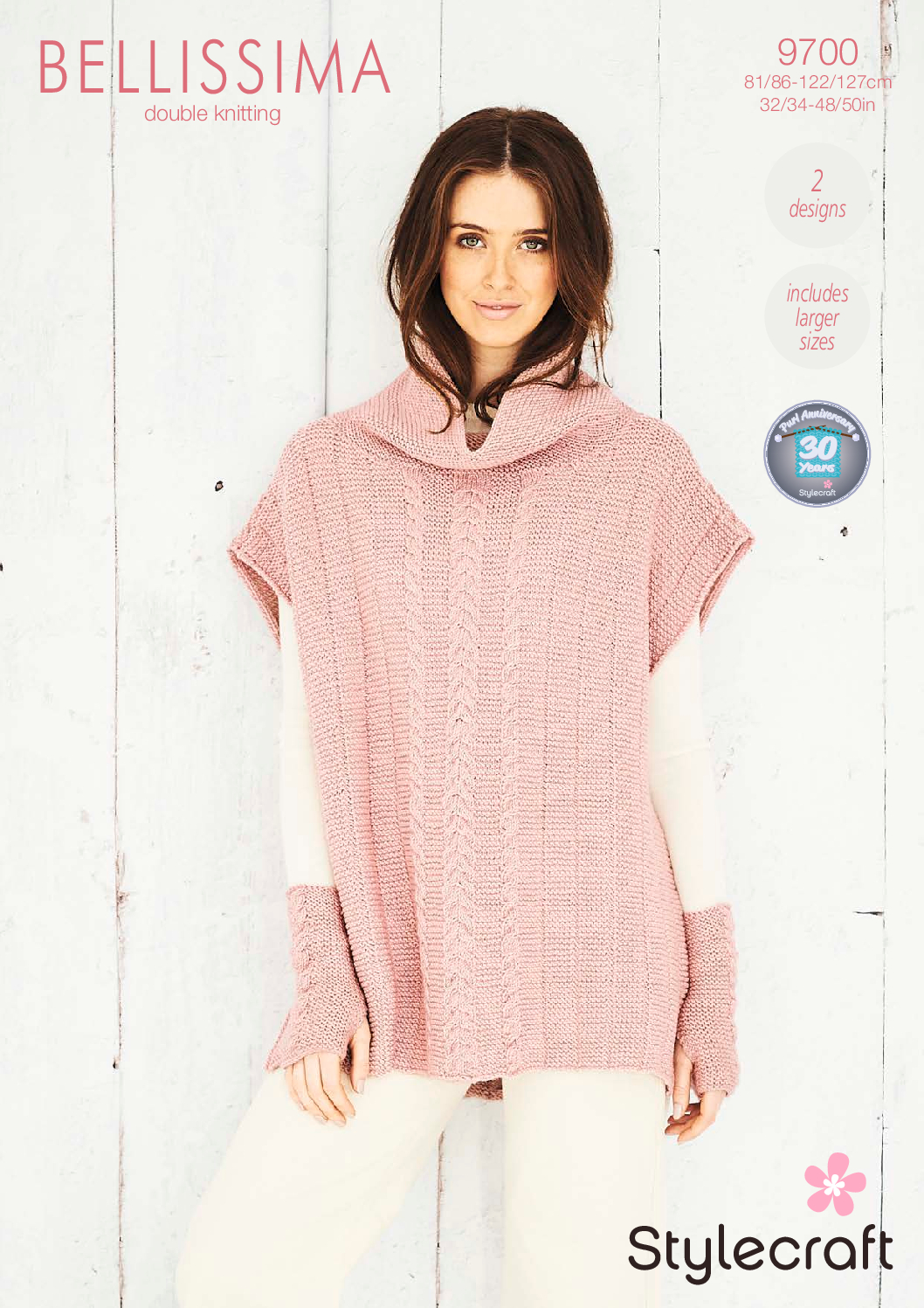 Stylecraft Poncho & Mitts in Bellissima DK 9700