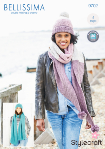 Stylecraft Scarves & Hats in Bellissima DK & Chunky 9702