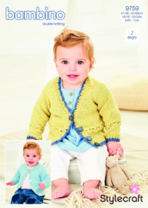 Stylecraft Cardigans in Bambino DK 9759