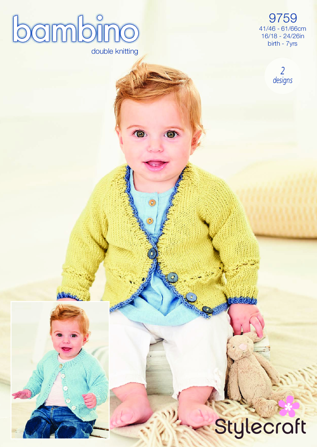 Stylecraft Cardigans in Bambino DK 9759