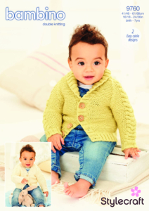 Stylecraft Cable Cardigans in Bambino DK 9760