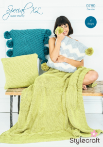 Stylecraft Blanket & Cushion in Special XL 9789