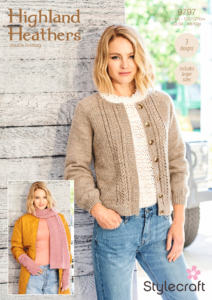 Stylecraft Cardigan & Accessories in Highland Heathers DK 9797