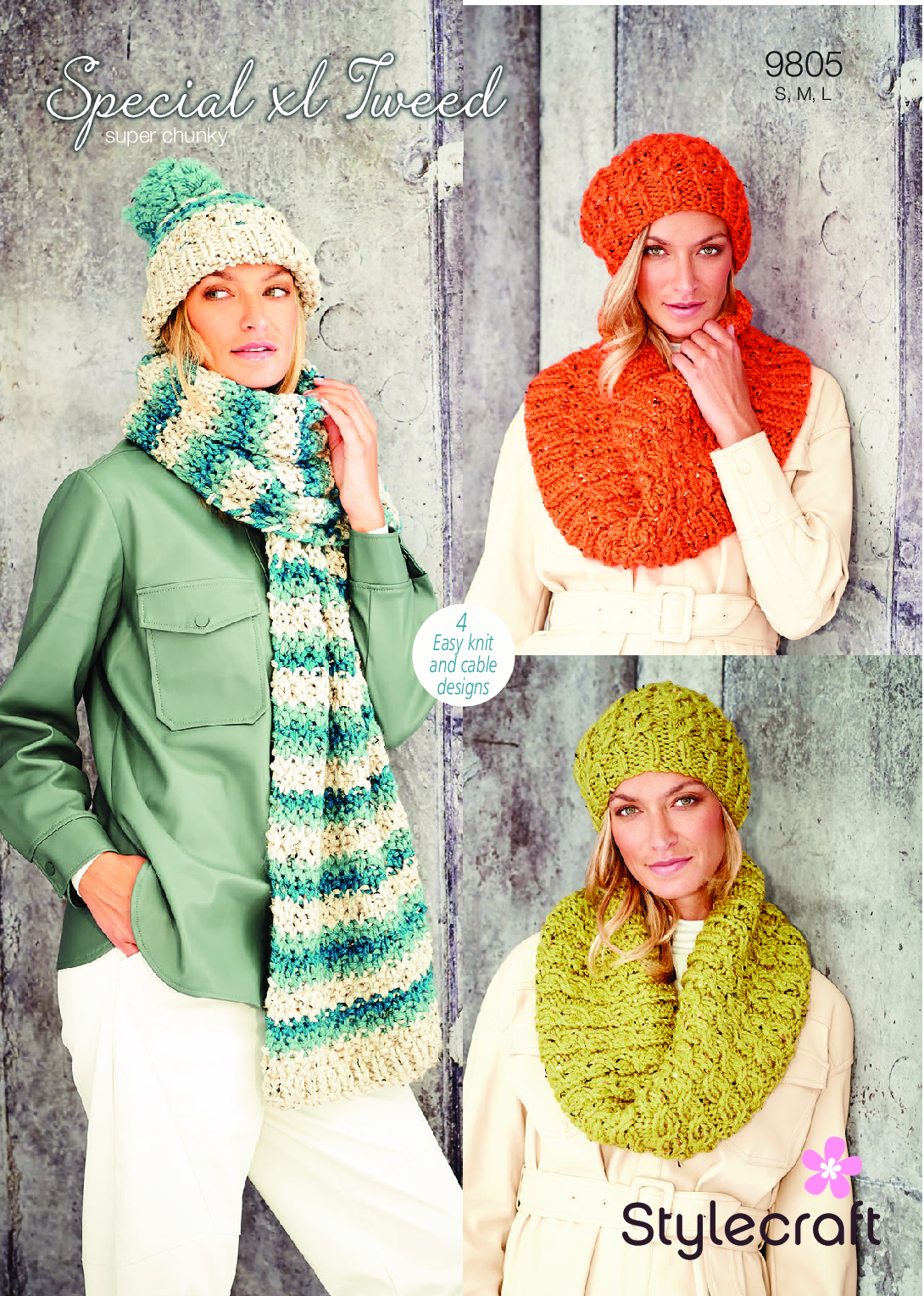 Stylecraft Accessories in Special XL Tweed 9805