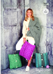 Stylecraft Blanket & Cushions in Special XL Tweed 9811