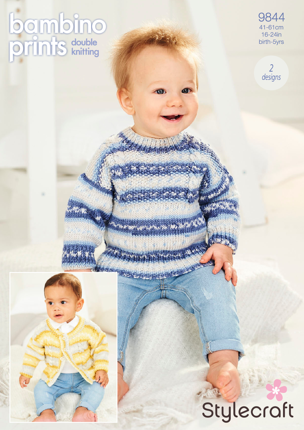 Stylecraft Cardigan & Sweater in Bambino Prints DK (9844)