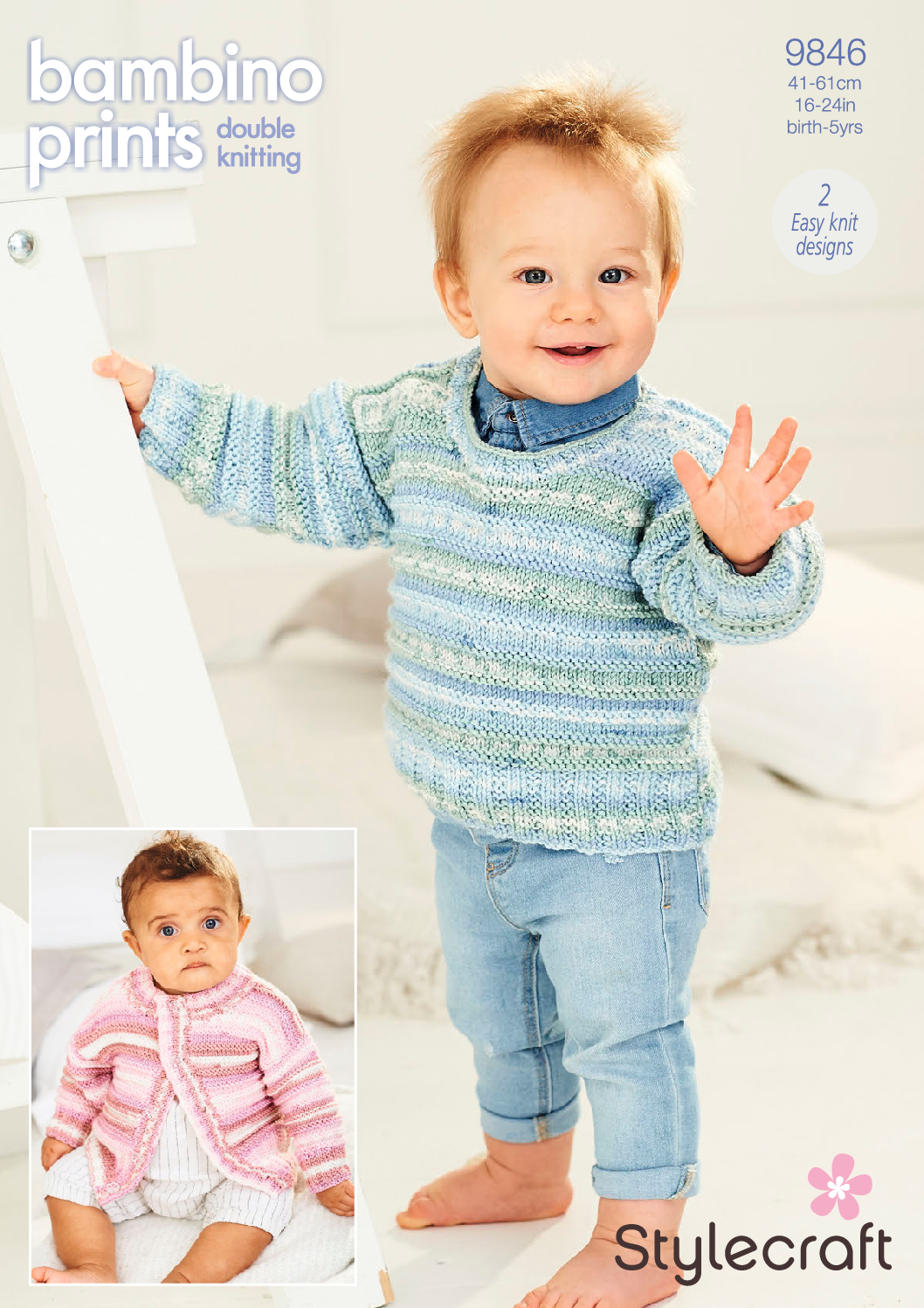 Stylecraft Cardigan & Sweater in Bambino Prints DK (9846)