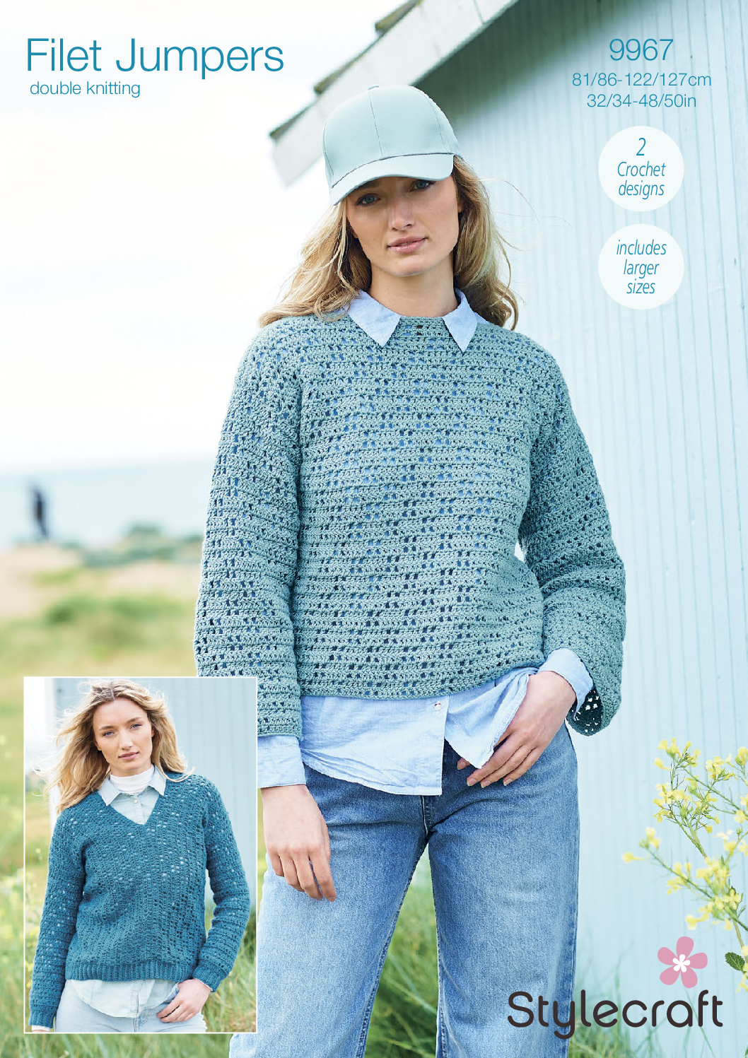 Stylecraft Filet Jumpers in Bellissima DK or Special DK 9967