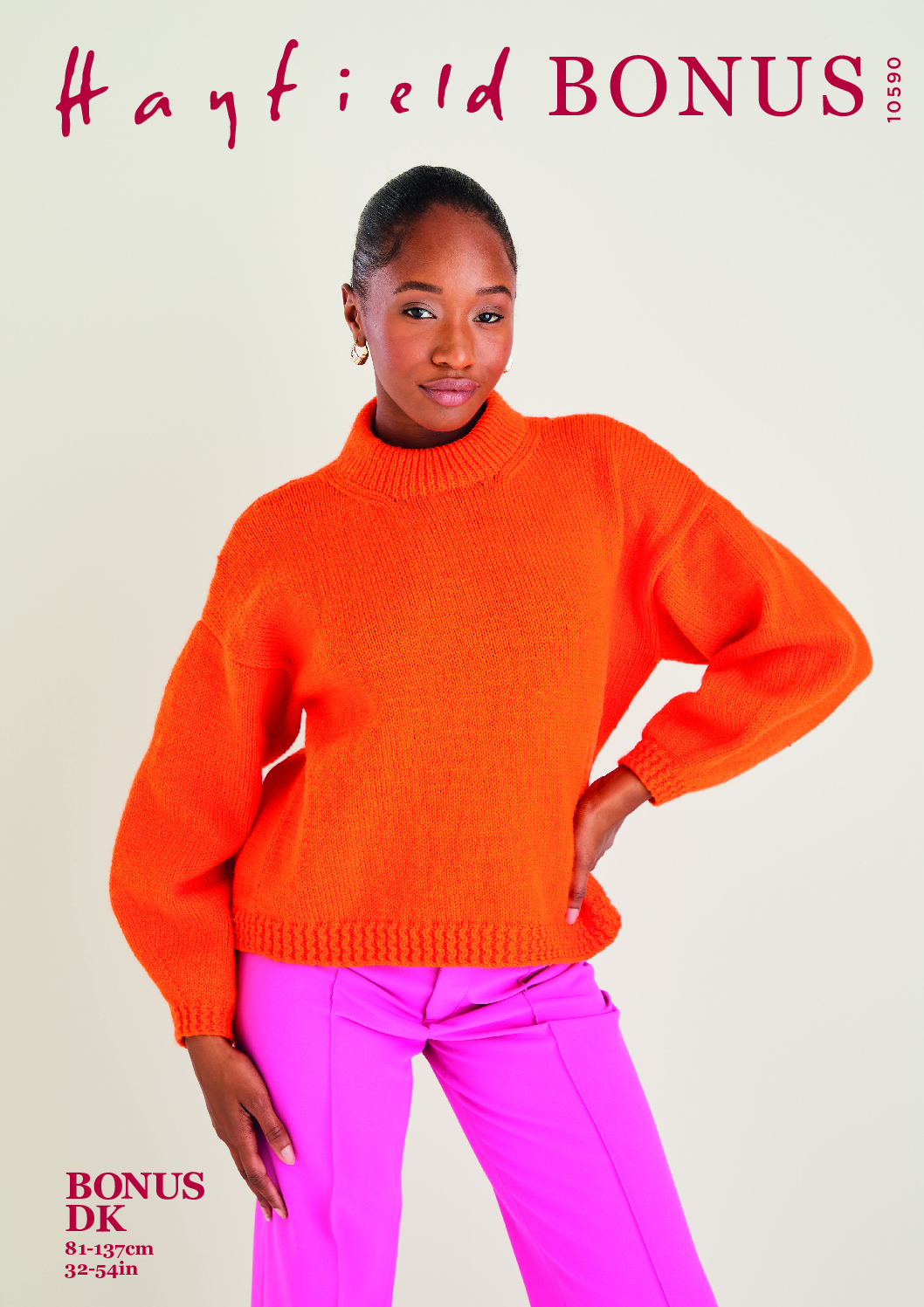 Crew Neck Sweater in Hayfield Bonus DK (10590)