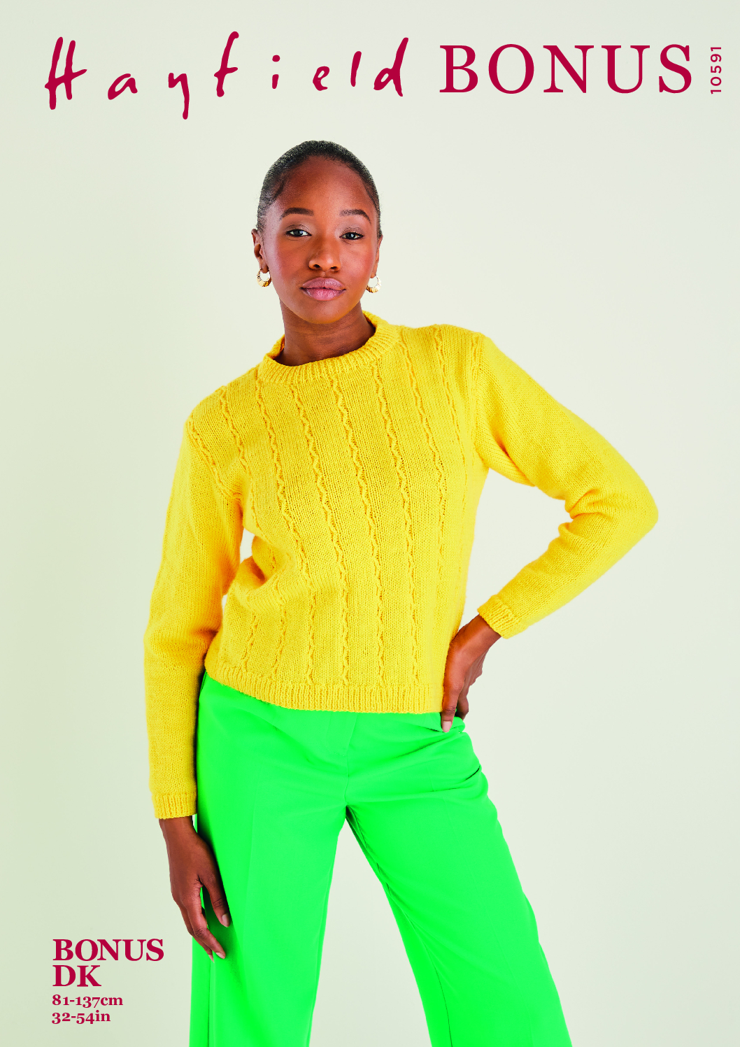 Round Neck Sweater in Hayfield Bonus DK (10591)