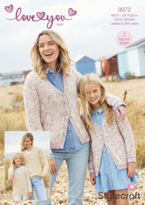 Stylecraft Sweater & Cardigan in Love You Aran & Bellissima DK 9972