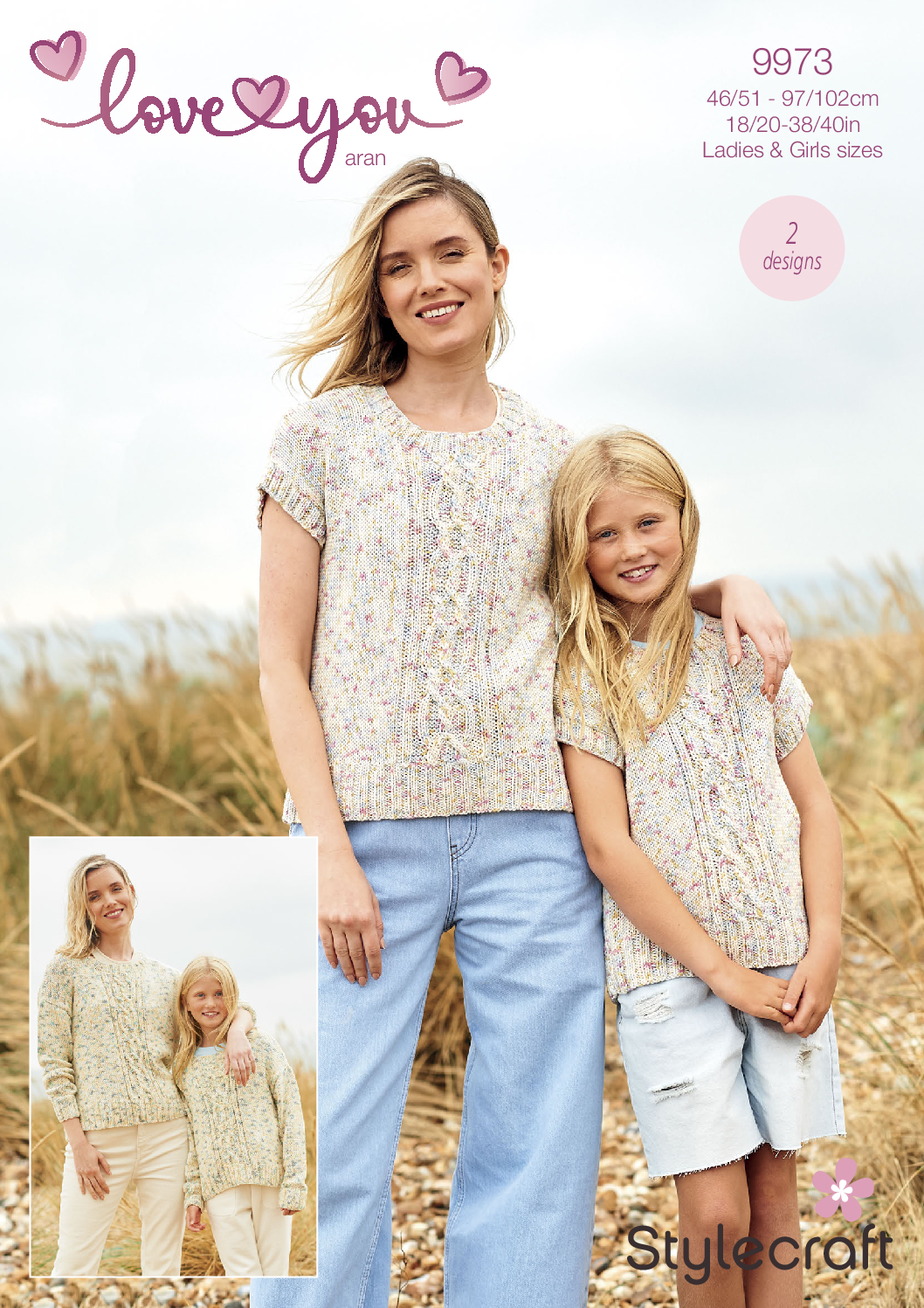 Stylecraft Sweater & Tank Top in Love You Aran 9973