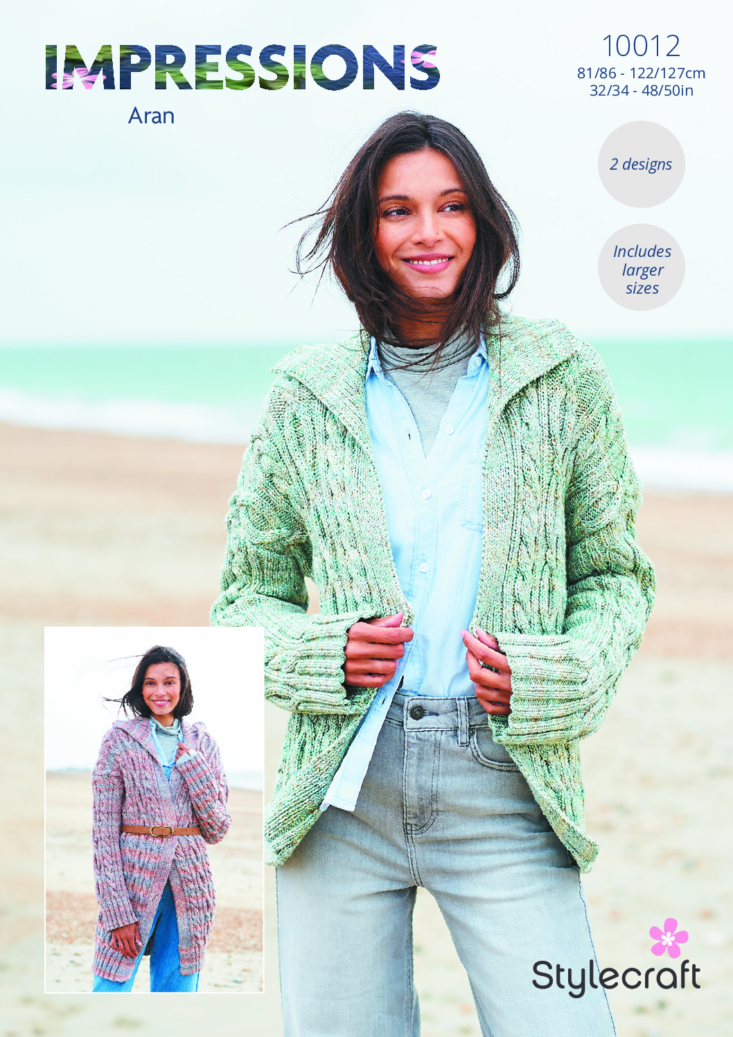 Stylecraft Jackets in Impressions Aran 10012