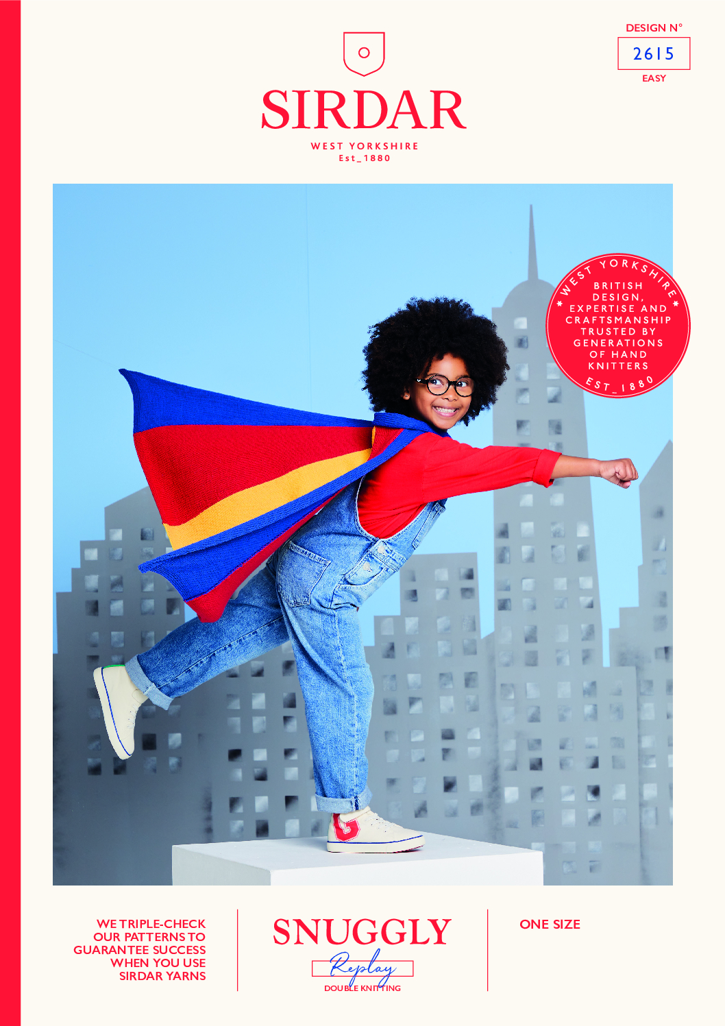 Secret Power Cape in Sirdar Snuggly Replay DK (2615)