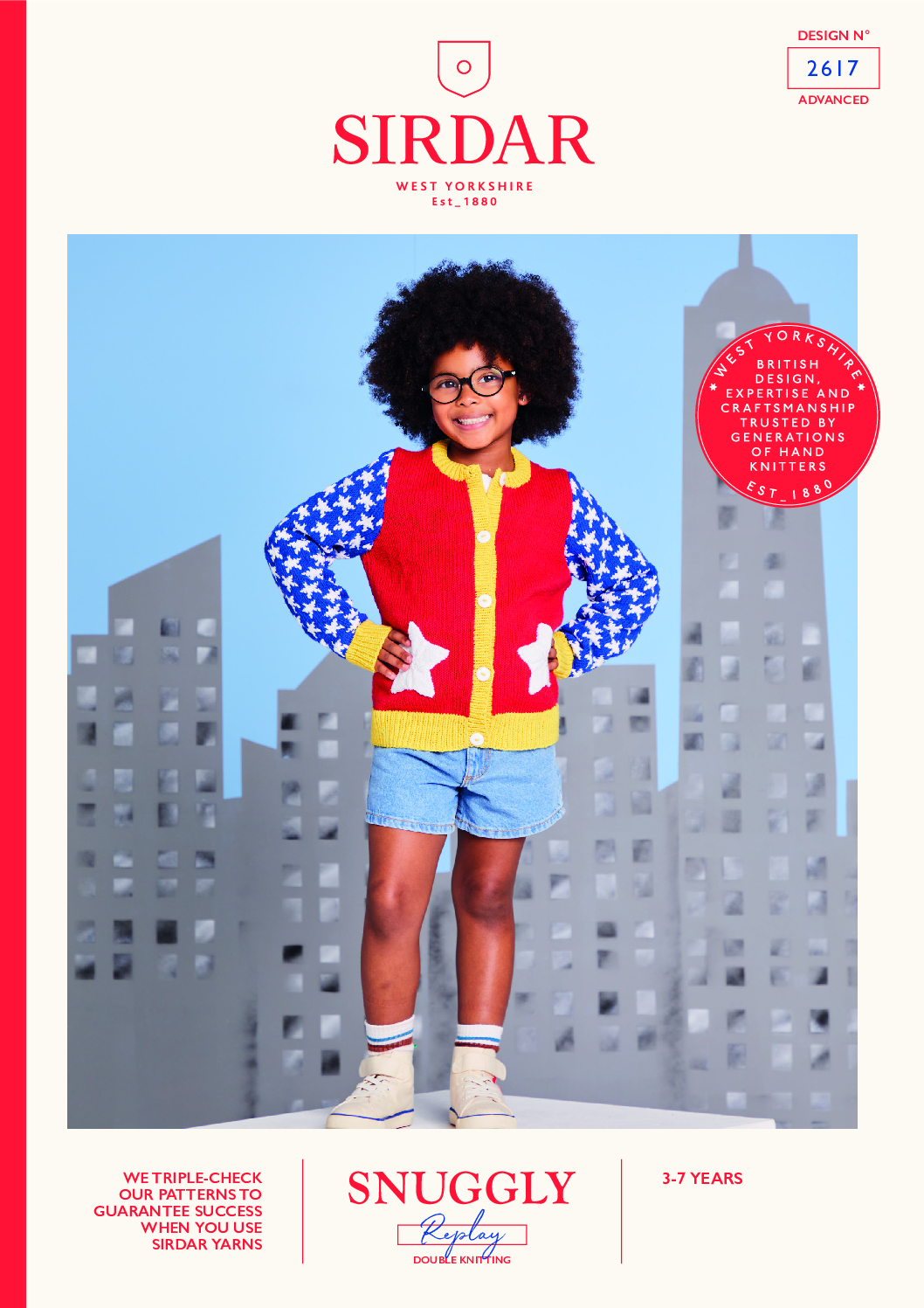 Super Star Cardigan in Sirdar Snuggly Replay DK (2617)