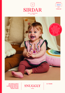 Flower Power Twinset in Sirdar Snuggly 4ply (5510)