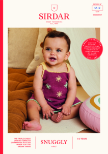 Lazy Daisy Dress in Sirdar Snuggly 4ply (5512)