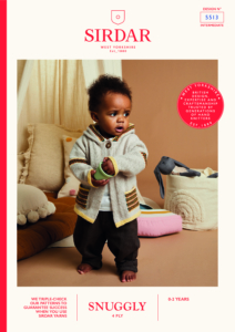 Hippy Hooded Cardi in Sirdar Snuggly 4ply (5513)