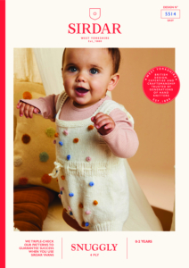 Spotty Dotty Romper in Sirdar Snuggly 4ply (5514)