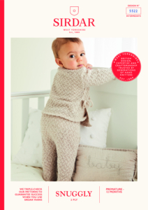 Tie-Side Top & Trouser Suit in Sirdar Snuggly 2ply (5522)