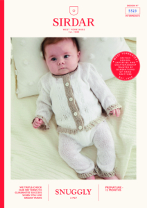 Little Lacy Trouser Suit in Sirdar Snuggly 2ply (5523)