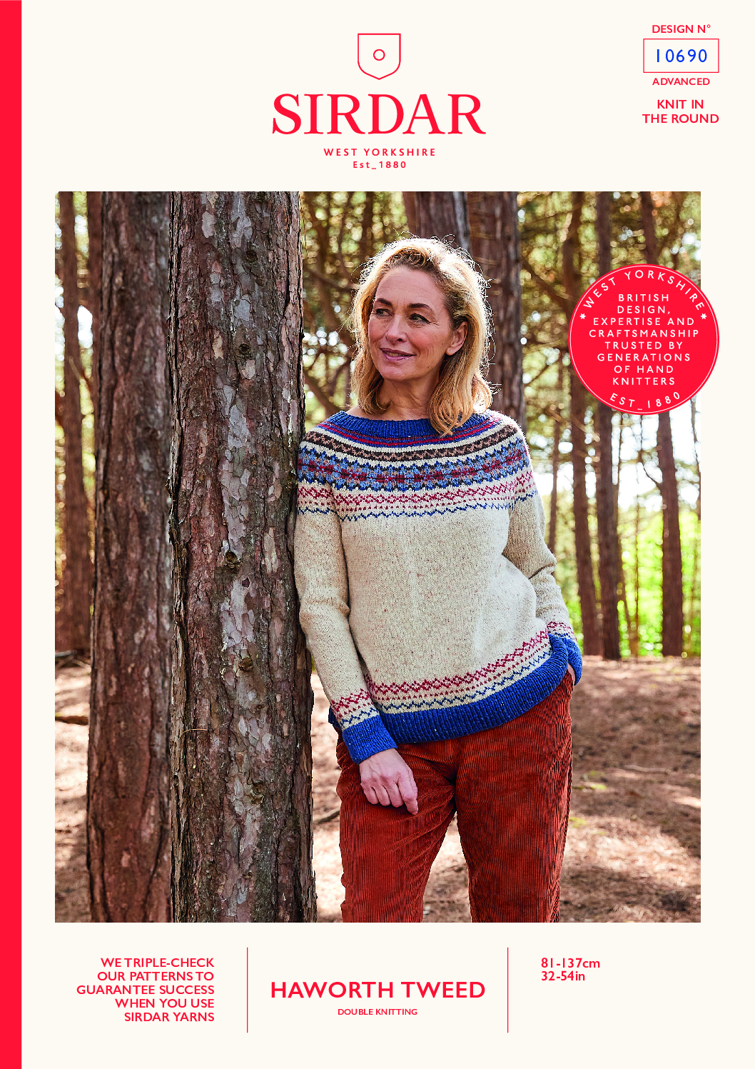 Rambling Sweater in Sirdar Haworth Tweed DK (10690)