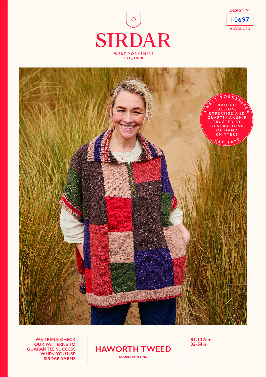 Woodland Walk Poncho in Sirdar Haworth Tweed DK (10697)