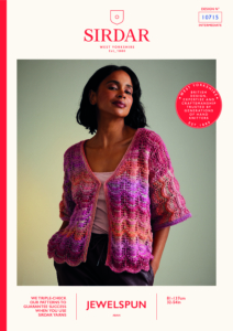 Hot House Flowers Cardigan in Sirdar Jewelspun Aran (10715)