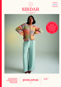 Twilight Trellis Cardigan in Sirdar Jewelspun Aran (10716)