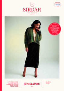 Evergreen Edge to Edge Cardigan in Sirdar Jewelspun Aran (10720)